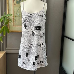 News paper dress